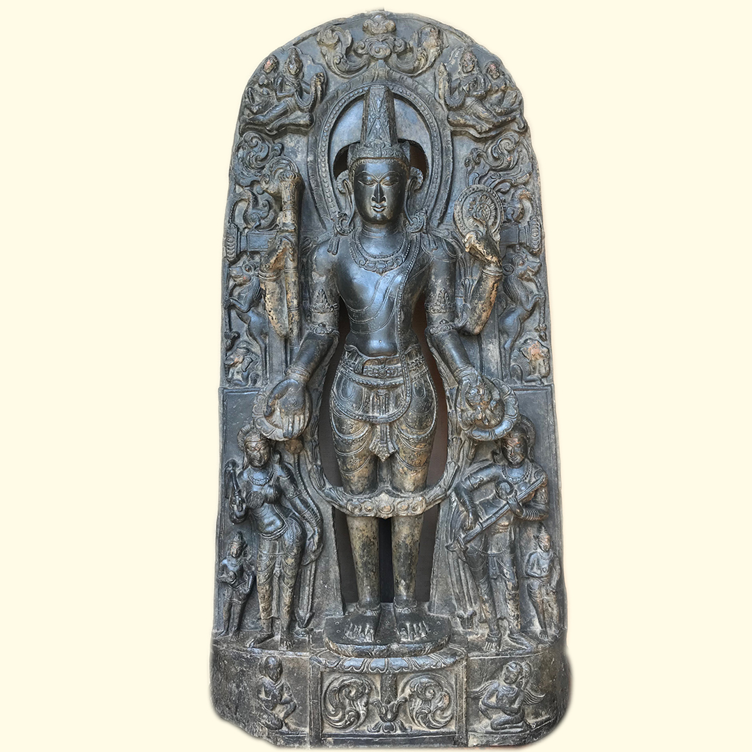 Visnu, India, s. X, estela de piedra